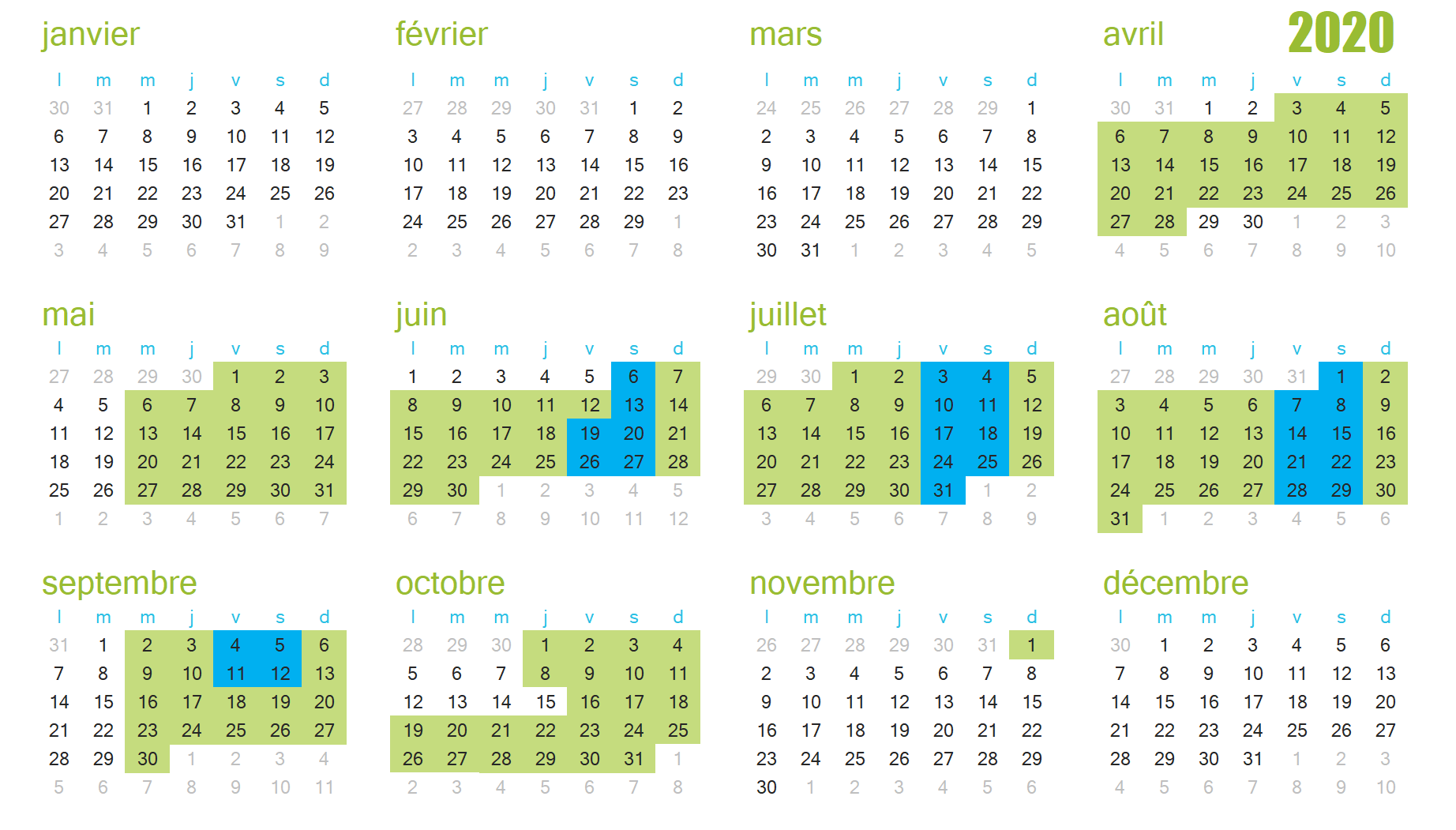 Calendrier 2020 Calendrier Puy du Fou